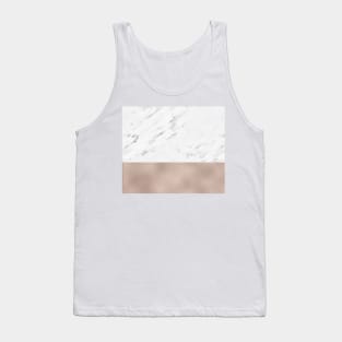 Parisian rose gold marble Tank Top